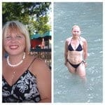 weight loss body transformation of a women